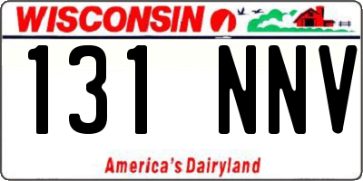 WI license plate 131NNV