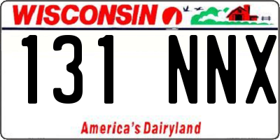 WI license plate 131NNX