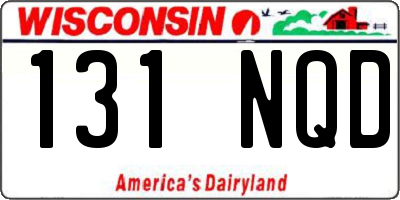 WI license plate 131NQD