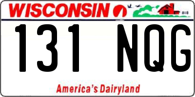 WI license plate 131NQG