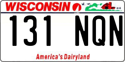 WI license plate 131NQN