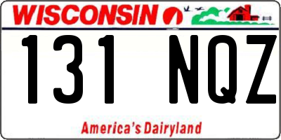 WI license plate 131NQZ