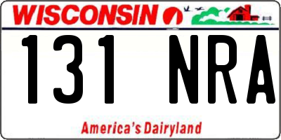 WI license plate 131NRA