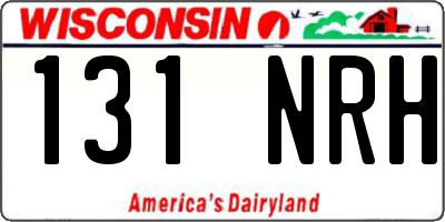 WI license plate 131NRH