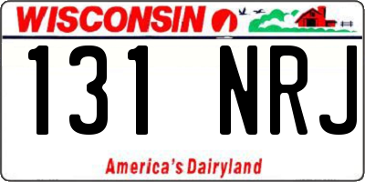 WI license plate 131NRJ
