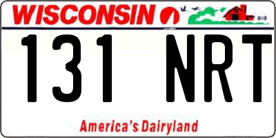WI license plate 131NRT