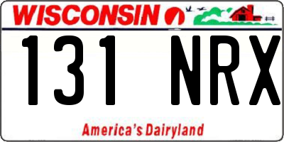 WI license plate 131NRX