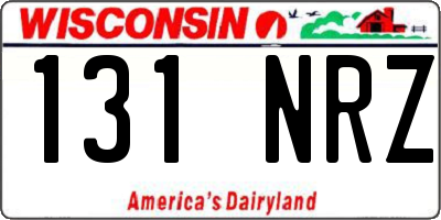 WI license plate 131NRZ