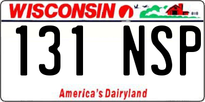 WI license plate 131NSP