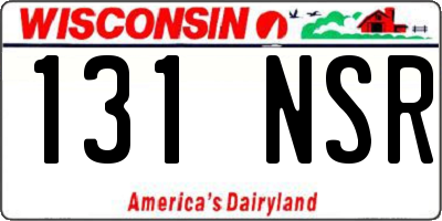 WI license plate 131NSR
