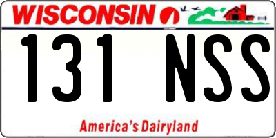 WI license plate 131NSS