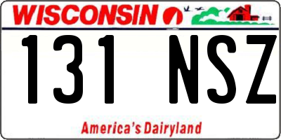 WI license plate 131NSZ