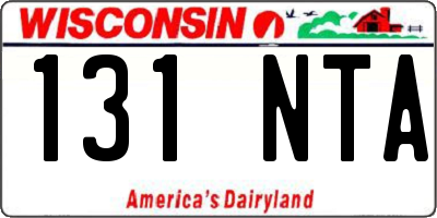 WI license plate 131NTA