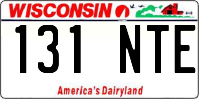 WI license plate 131NTE