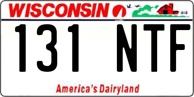 WI license plate 131NTF