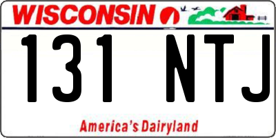 WI license plate 131NTJ