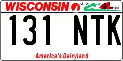 WI license plate 131NTK