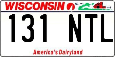 WI license plate 131NTL