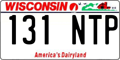 WI license plate 131NTP