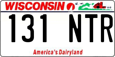 WI license plate 131NTR