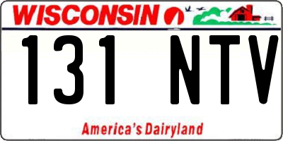 WI license plate 131NTV
