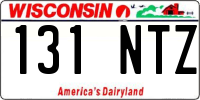 WI license plate 131NTZ