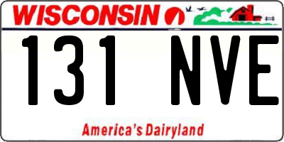 WI license plate 131NVE