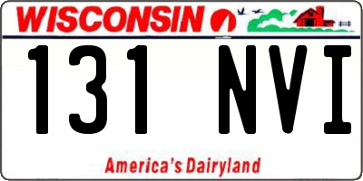 WI license plate 131NVI