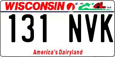 WI license plate 131NVK