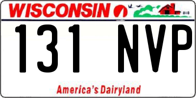WI license plate 131NVP