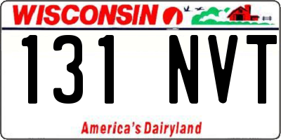 WI license plate 131NVT