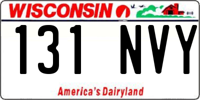 WI license plate 131NVY
