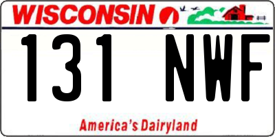 WI license plate 131NWF