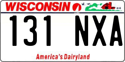WI license plate 131NXA