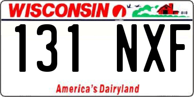 WI license plate 131NXF
