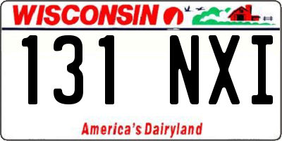 WI license plate 131NXI