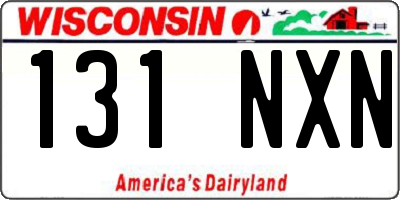 WI license plate 131NXN