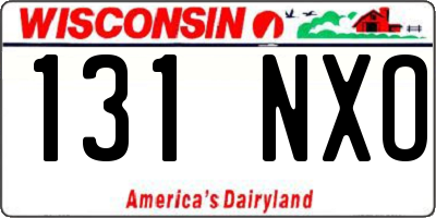 WI license plate 131NXO