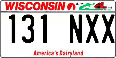 WI license plate 131NXX