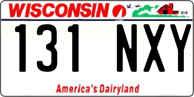 WI license plate 131NXY