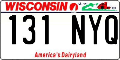WI license plate 131NYQ