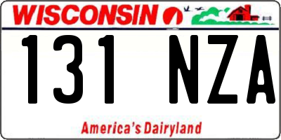 WI license plate 131NZA
