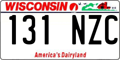WI license plate 131NZC
