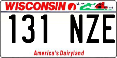 WI license plate 131NZE