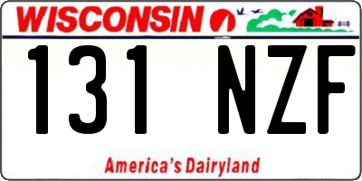 WI license plate 131NZF
