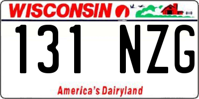 WI license plate 131NZG
