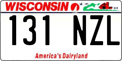 WI license plate 131NZL