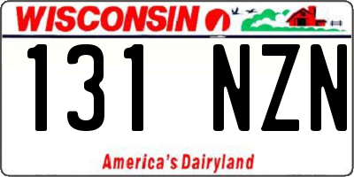 WI license plate 131NZN