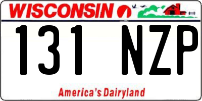 WI license plate 131NZP