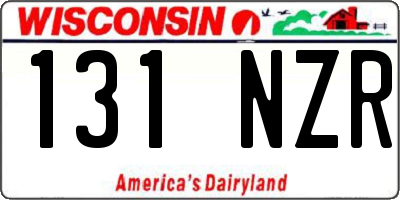 WI license plate 131NZR